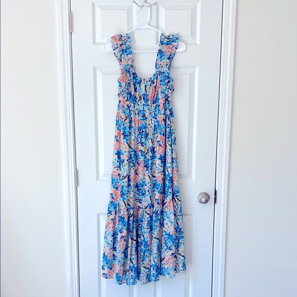 Abercrombie & Fitch Floral Blue and Pink Maxi Dress - Picture 2 of 11